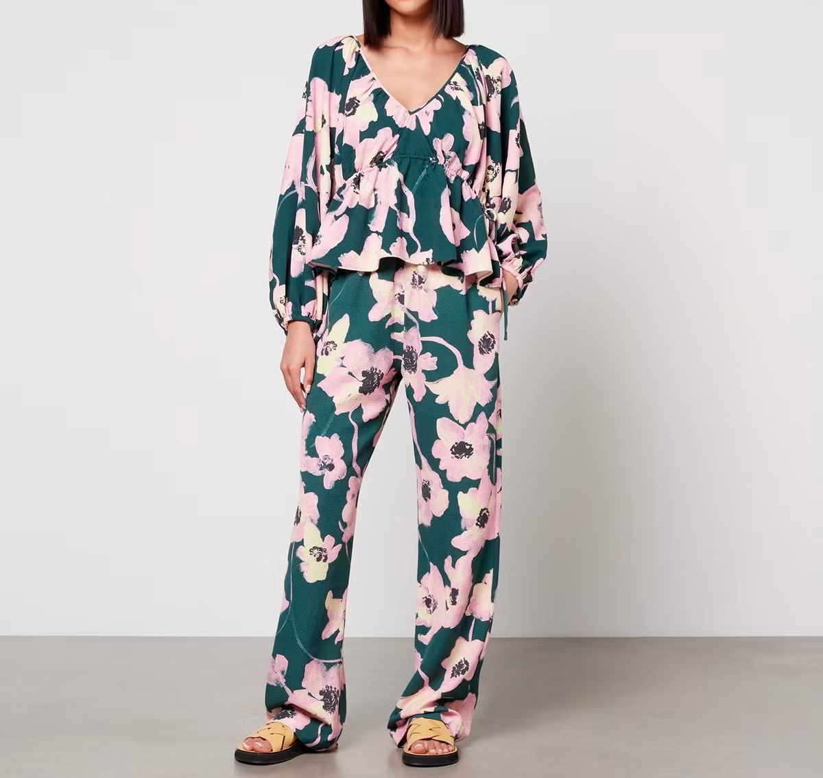 STINE GOYA Fatou Flower pantalon
