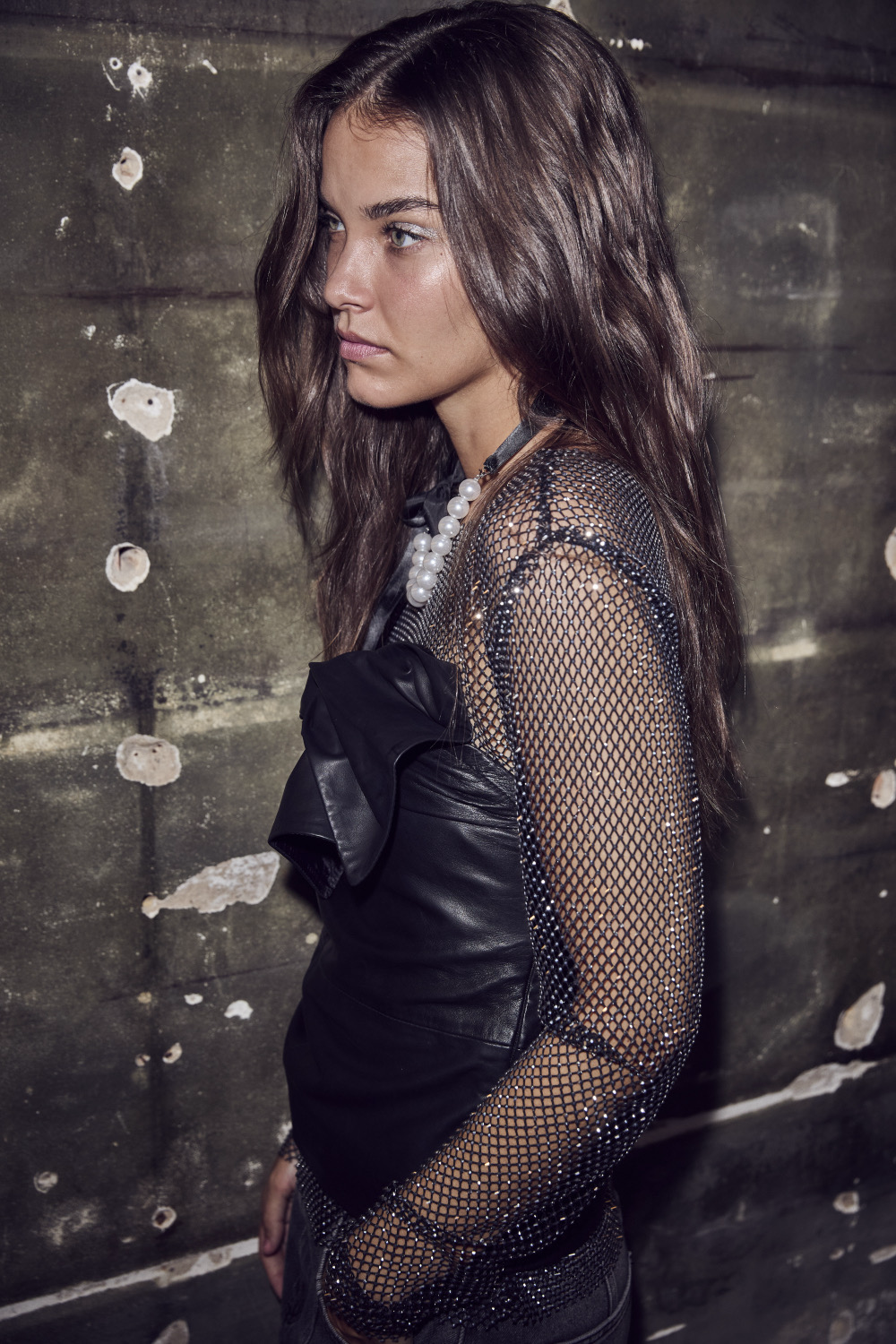 Co’Couture leather top Phoebe