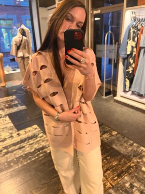 LIVIANA CONTI openwork cardigan