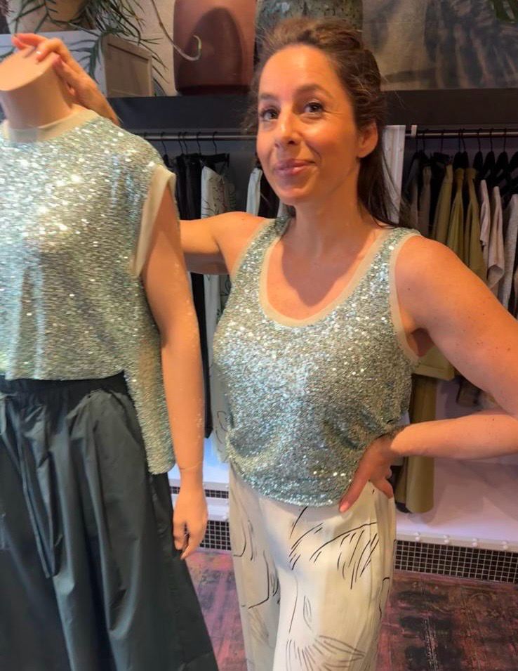 Psophia Aquamarine top