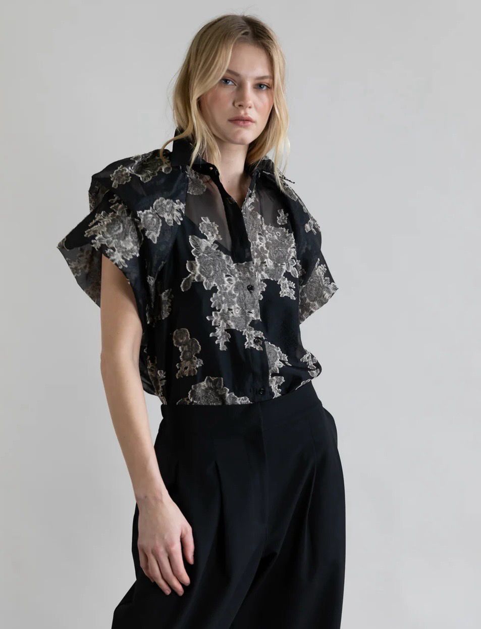 Psophia Silver Bloom blouse 