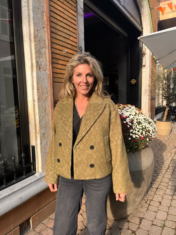 Co’Couture herring jacket military olive 