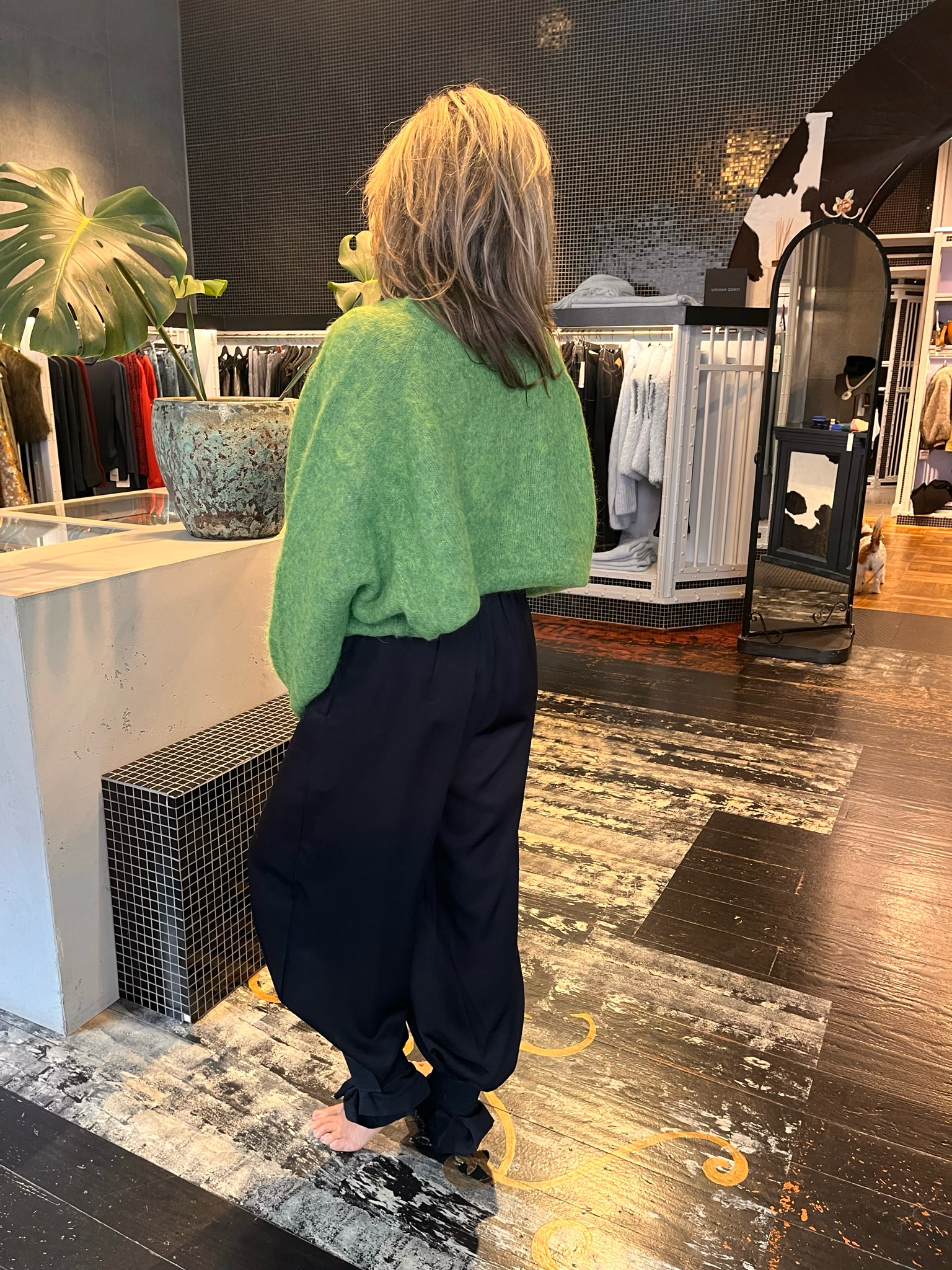 RABENS SALONER sweater Beka - viper green 