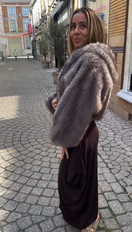 Annetta Corradi faux fur manteau