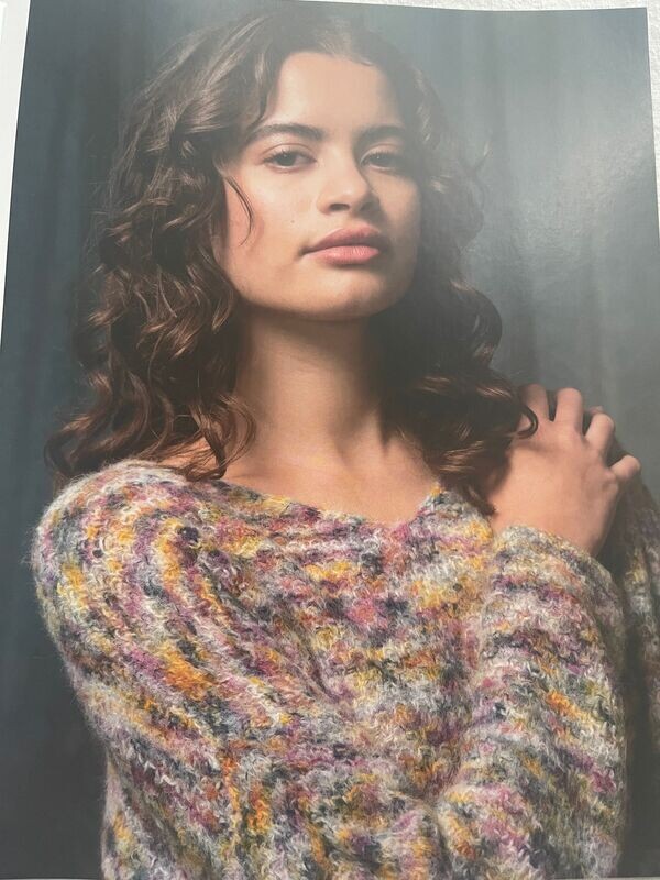 VERA -Sweater aus punto 64 muse (Strickkit) Lang Yarns VERA -Sweater aus punto 64 muse (Strickkit) Lang Yarns