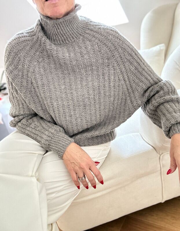 RIBBED JUMPER von ANNE VENTZEL aus Alpaca Soxx 6Ply RIBBED JUMPER von ANNE VENTZEL aus Alpaca Soxx 6Ply