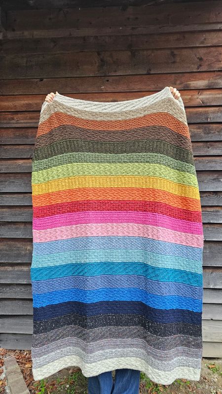 Strickkit Donegaldecke mit 23 Farben Strickkit Donegaldecke mit 23 Farben