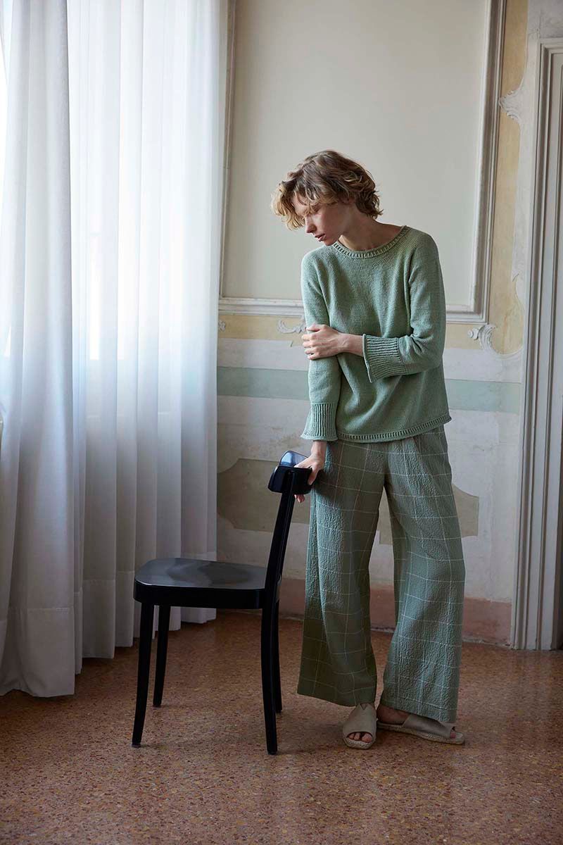 Birgitta Pullover Top down