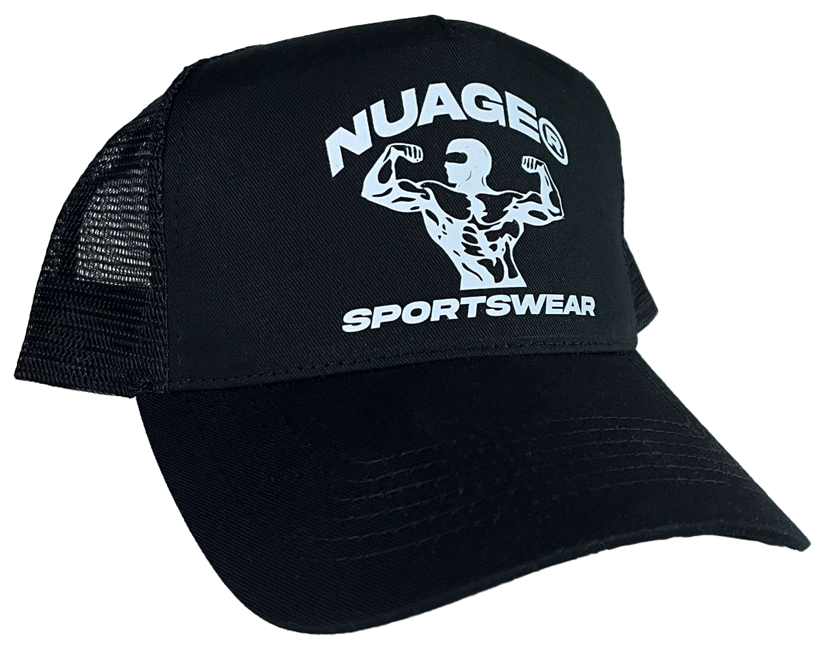 NUAGE SPORTSWEAR BLACK MUSCLE CAP