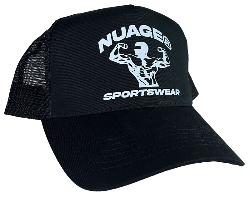 NUAGE SPORTSWEAR BLACK MUSCLE CAP