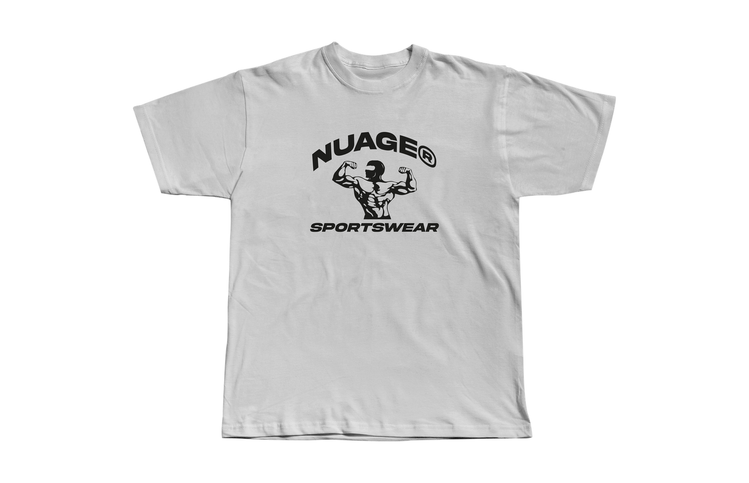NUAGE SPORTSWEAR WHITE MUSCLE TEE