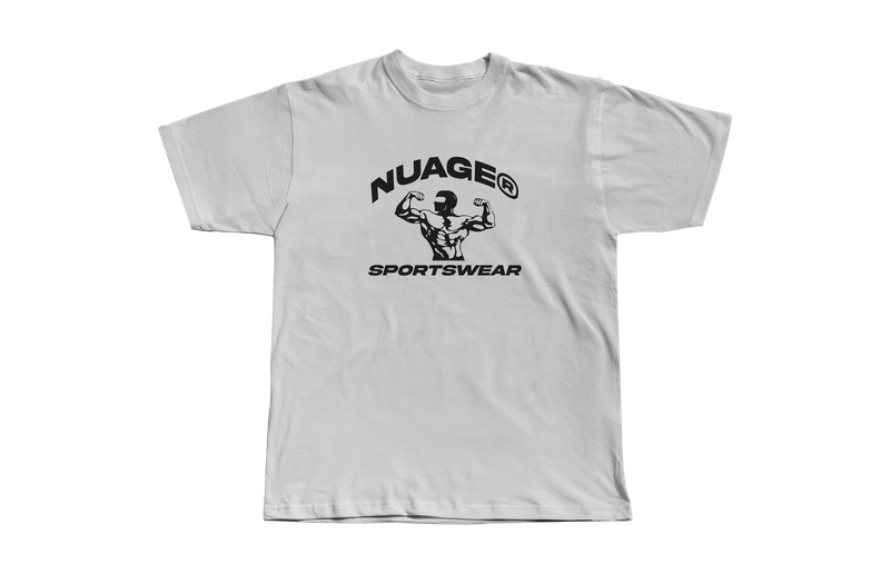 NUAGE SPORTSWEAR WHITE MUSCLE TEE