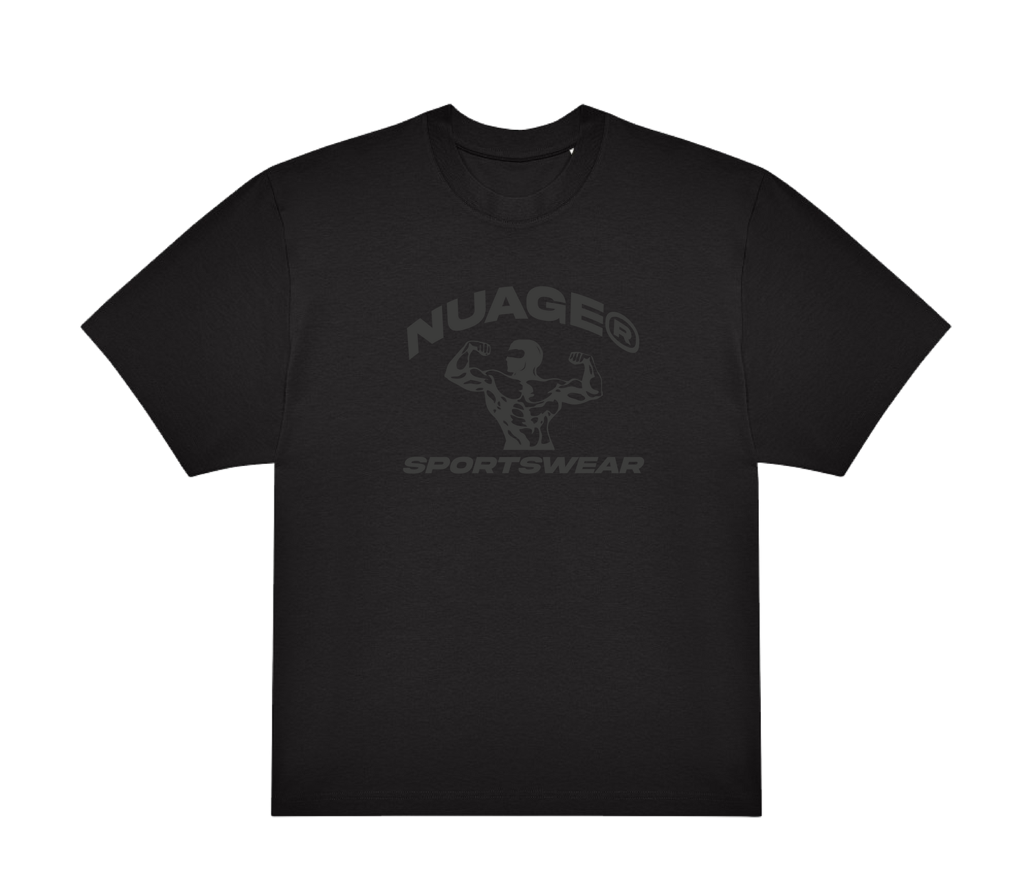 MUSCLE TEE BLACK CLASSIQUE OVERSIZE