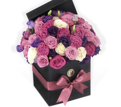 Bouquet 60 Rosas Multicolor | NOCHE DE ROSAS