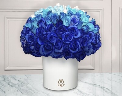 Creativo Bouquet de Rosas azules calidad Premium | CLAIRE