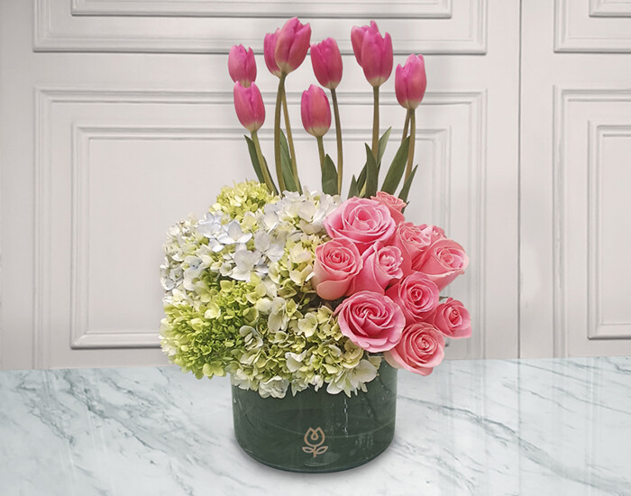 Bouquet de Tulipanes y Rosas | EXCLUSIVO