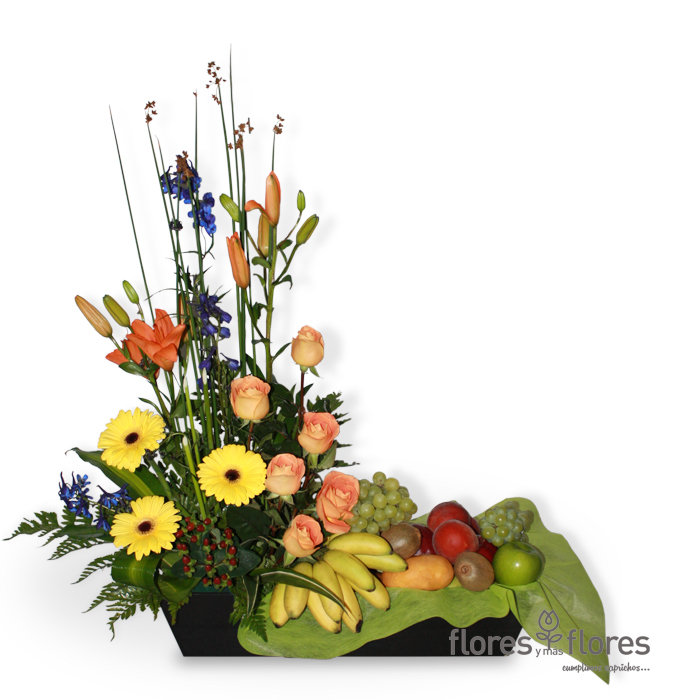 SIMPATIA | Arreglo Frutal con Flores SIMPATIA | Arreglo Frutal con Flores
