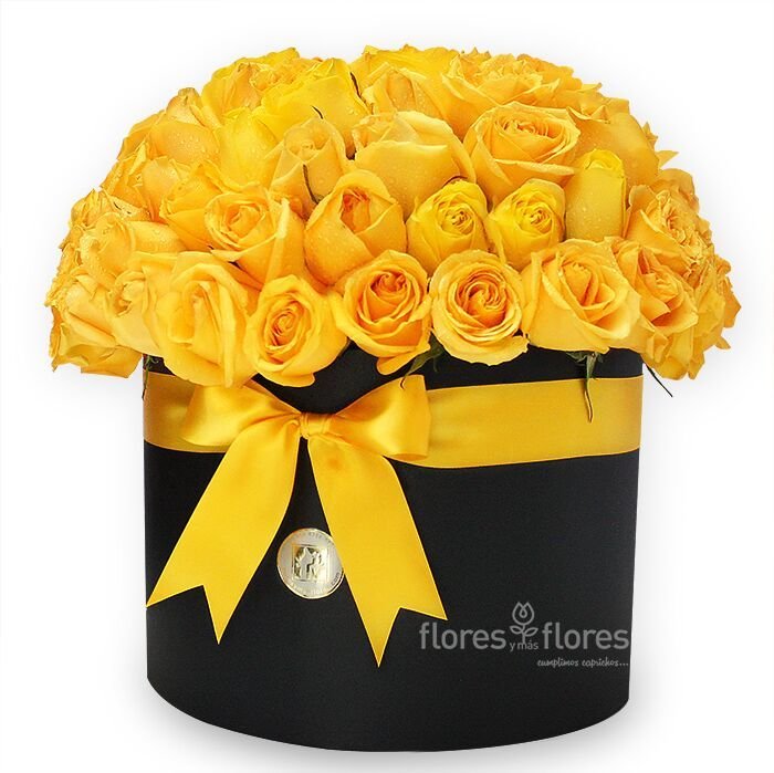 Bouquet Rosas Amarillas en Caja | JULIE Bouquet Rosas Amarillas en Caja | JULIE