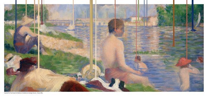Final Study for Bathers at Asnières ColorMatch