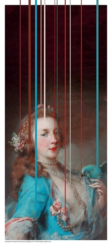 Inspired for A Young Lady with a Parrot Rosalba Carriera 1730