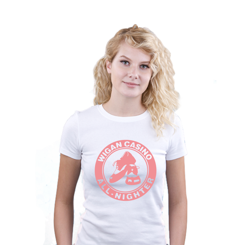 Ladies T-Shirt - N/Soul Wigan Casino Shoe