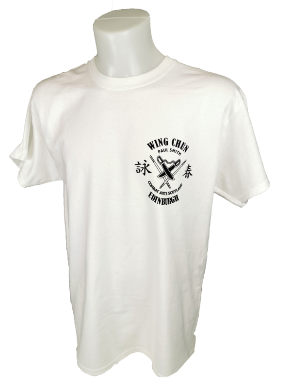 Men's T-Shirt - Combat Arts Scotland - White - Wing Chun