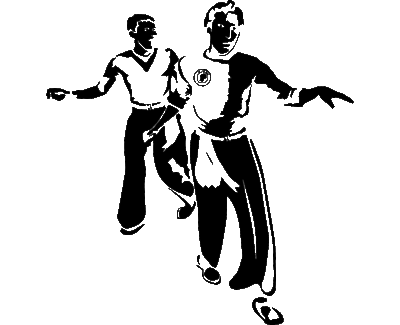 Art Decal - Boy Dancers - On their own