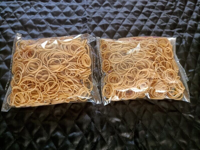 Elastique pour papillotes marron 1000 piéce