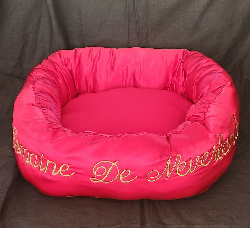 Panier satine rouge