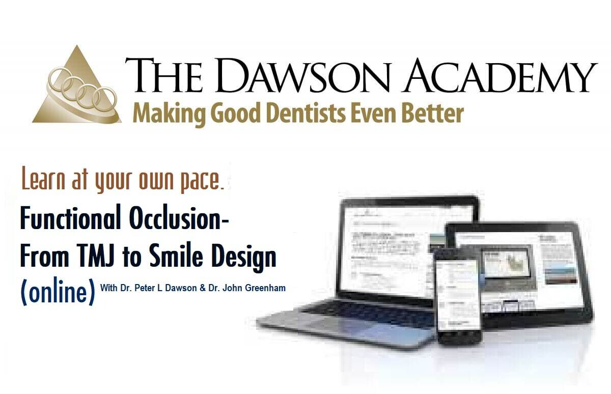 Functional Occlusion-From TMJ to Smile Design