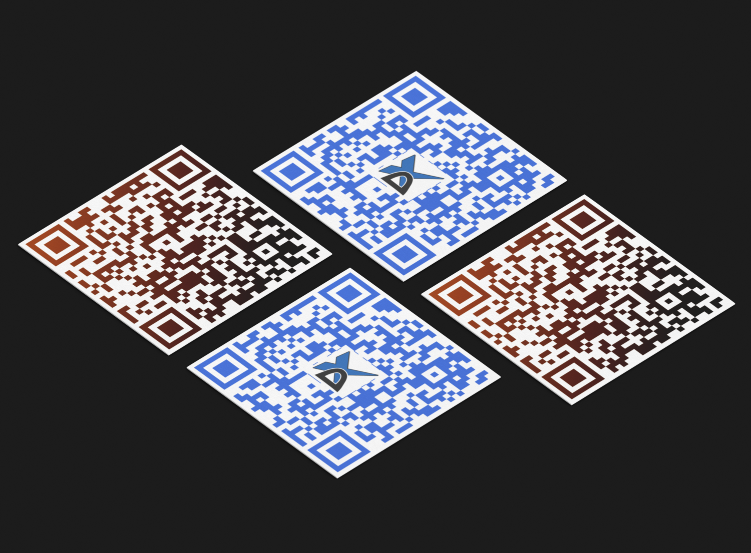 QR-Code Aufkleber Sticker Indoor einzeln 5 x 5 cm