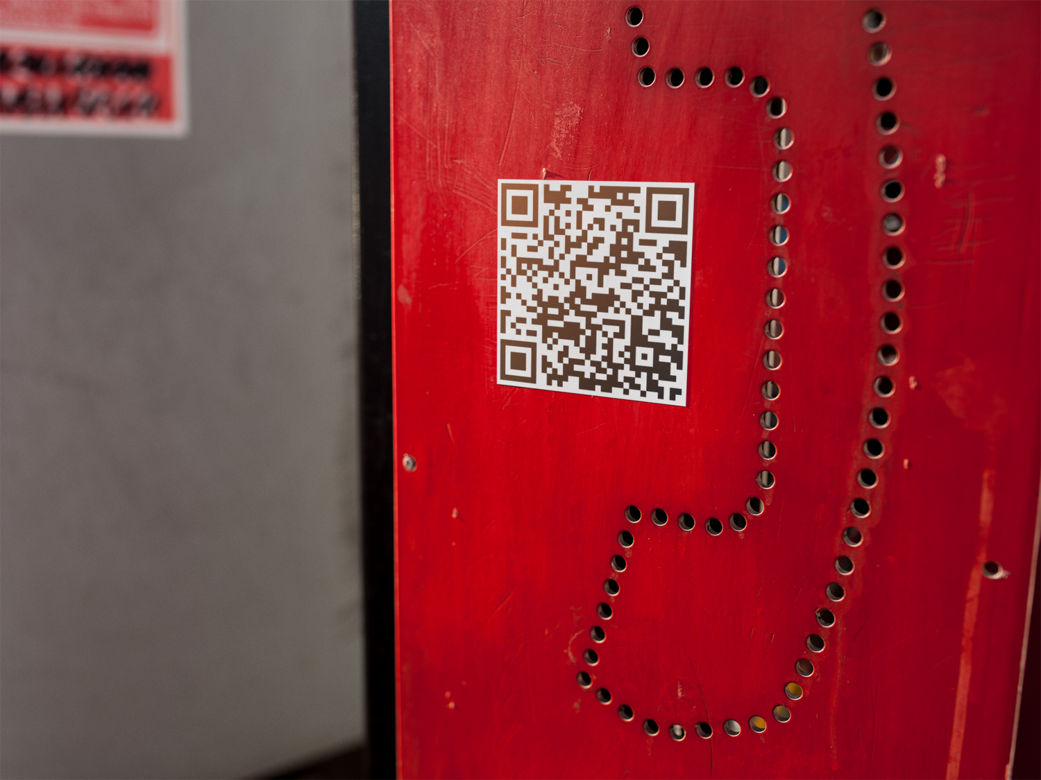 QR-Code Set Aufkleber Sticker Outdoor abgerundet 20 x 20 cm