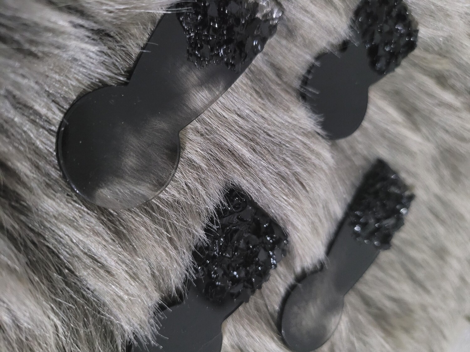 "Crystal" Einkaufswagenchip Schwarz