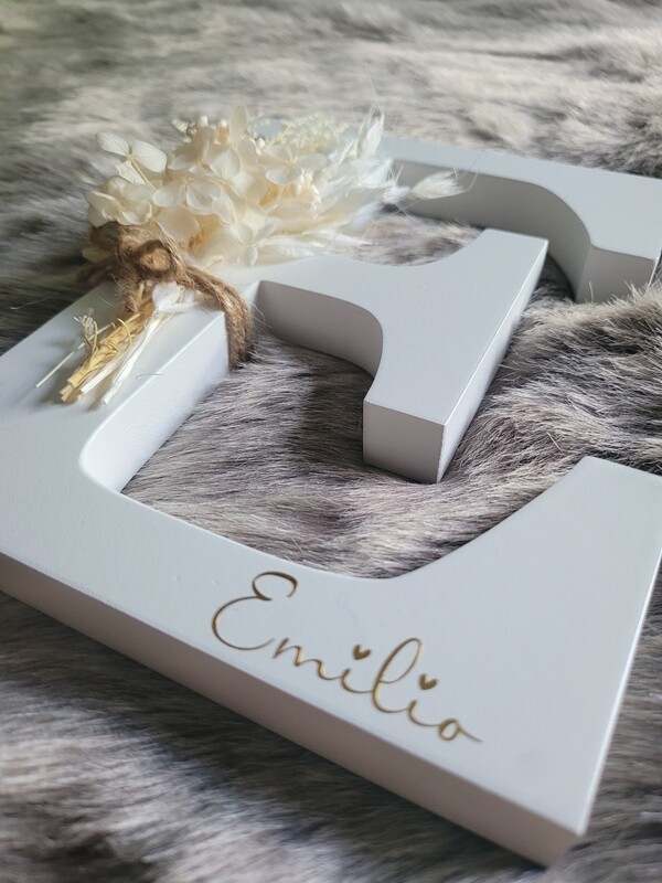 Holzbuchstabe/Flowerletter