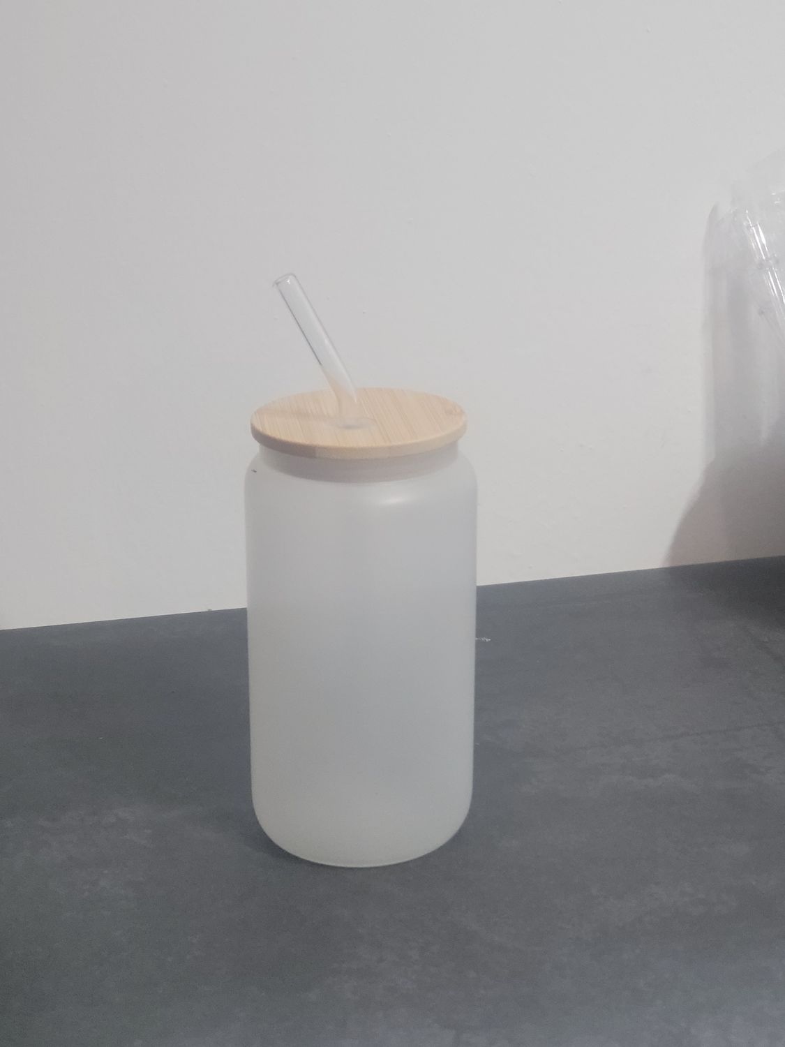 Trinkglas "Glas" satiniert