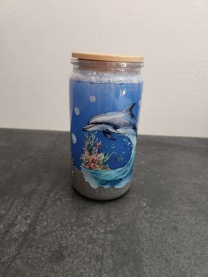 Trinkglas "Meeresrauschen" Doppelwandig