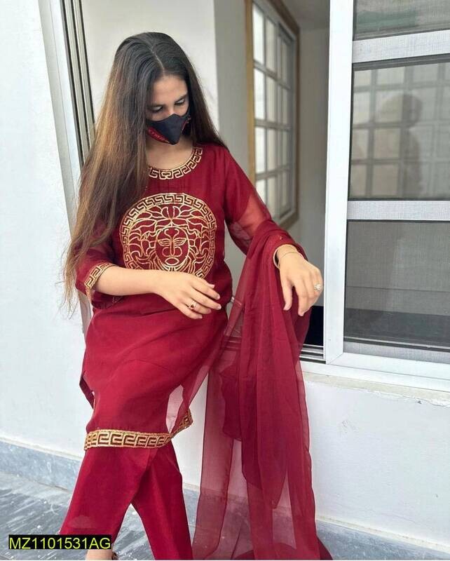 3 Piece Stiched Dress