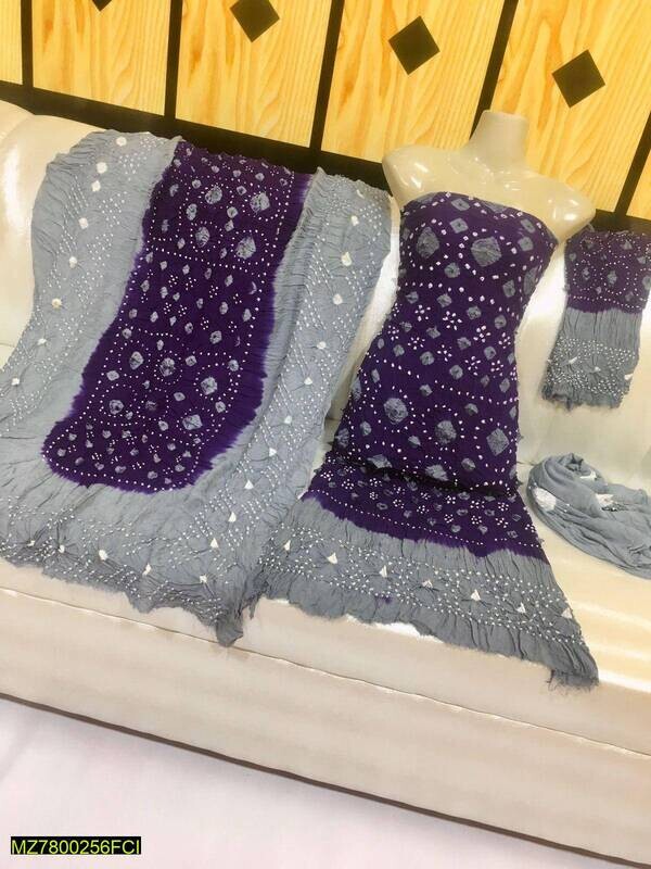 Chunri 3 Piece unstitched cloth