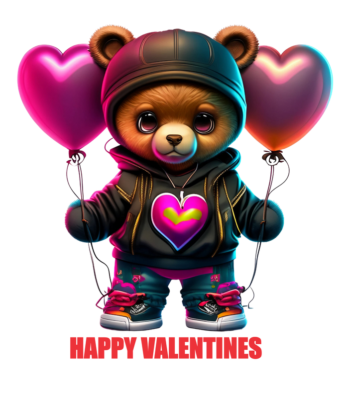 Valentine Balloon Bear