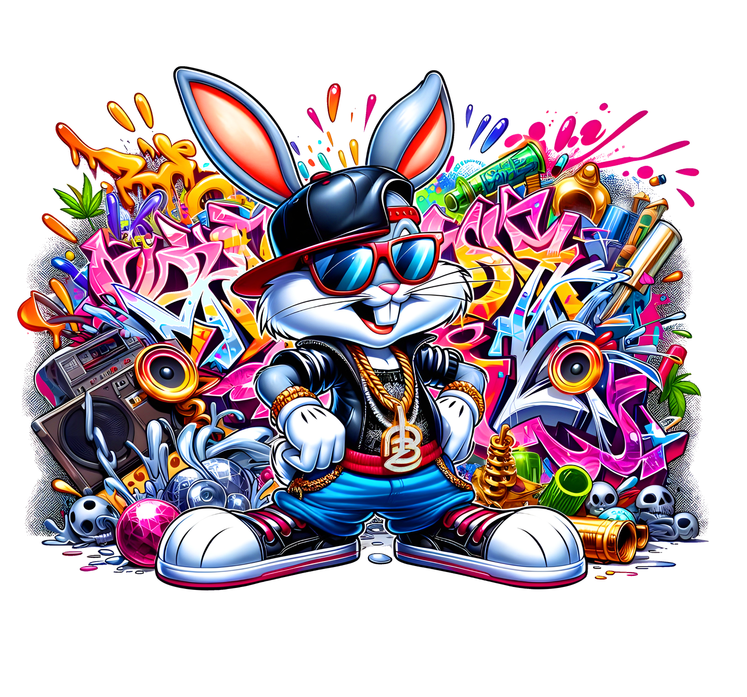 Graffitti Rabit - DTF - T Shirt