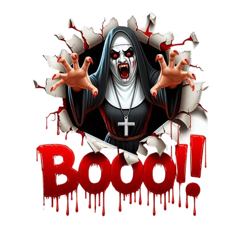 The Nun Boo - Bust DTF