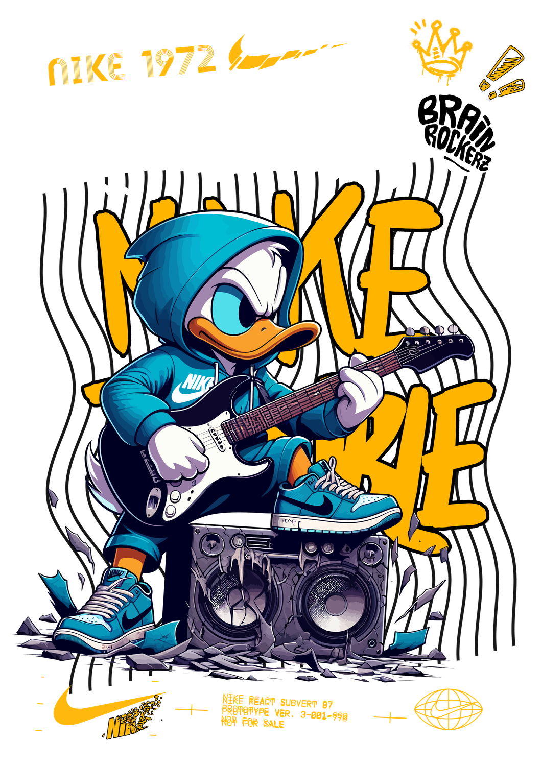 Raging Duck - Rockin it DTF - T Shirt