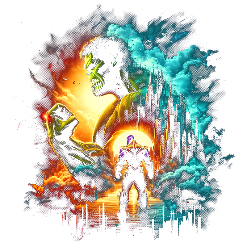 The Hulk Semitone DTF T Shirt
