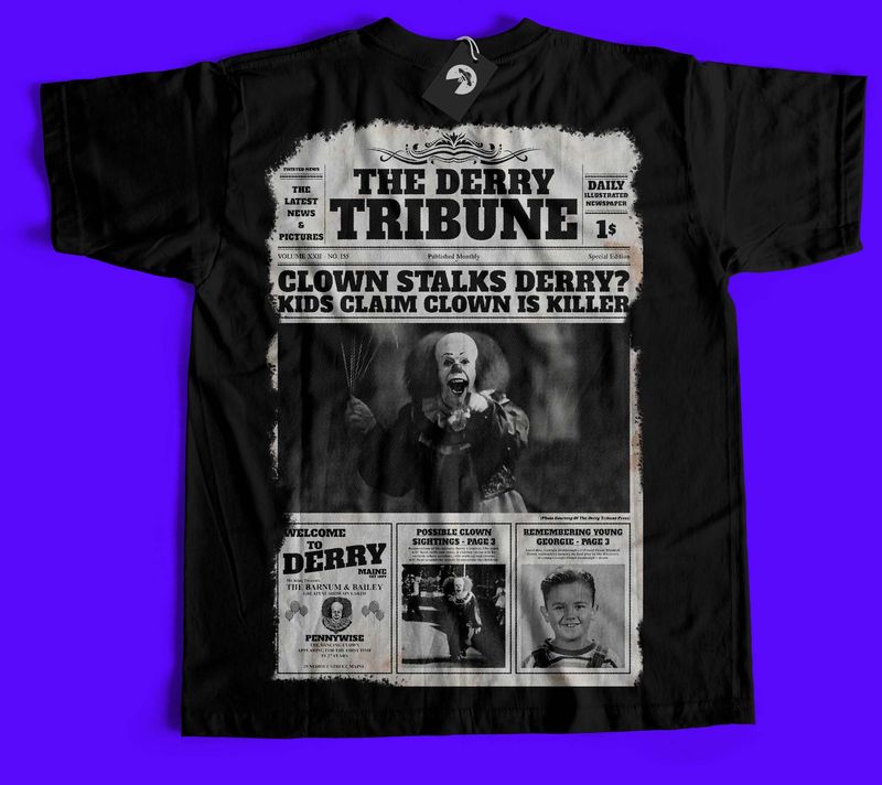 The Derry Tribune DTF Scarey T Shirt