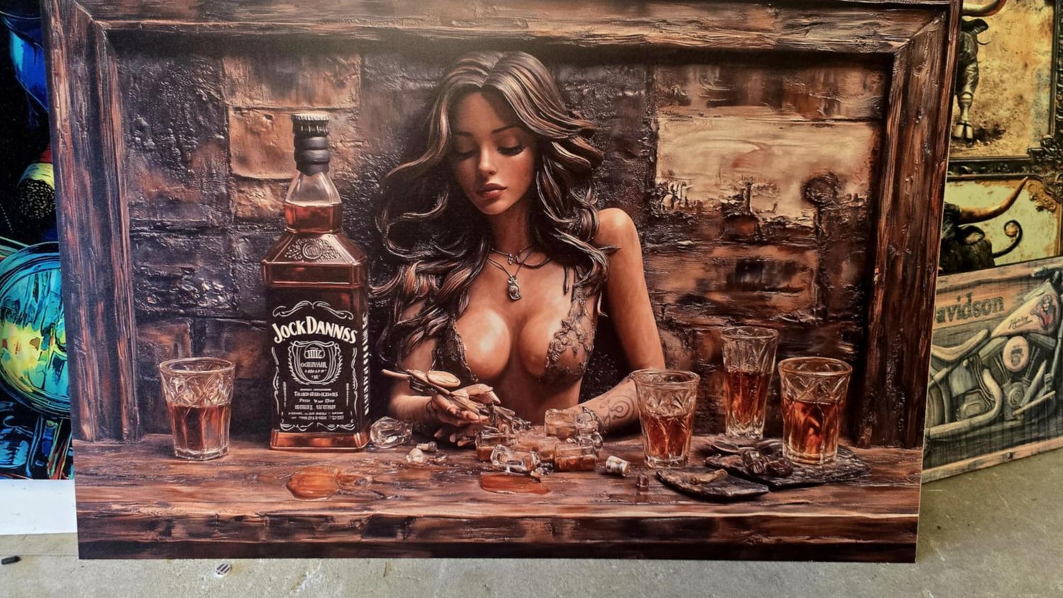 Jack Dannis Burbon UV Wood Print