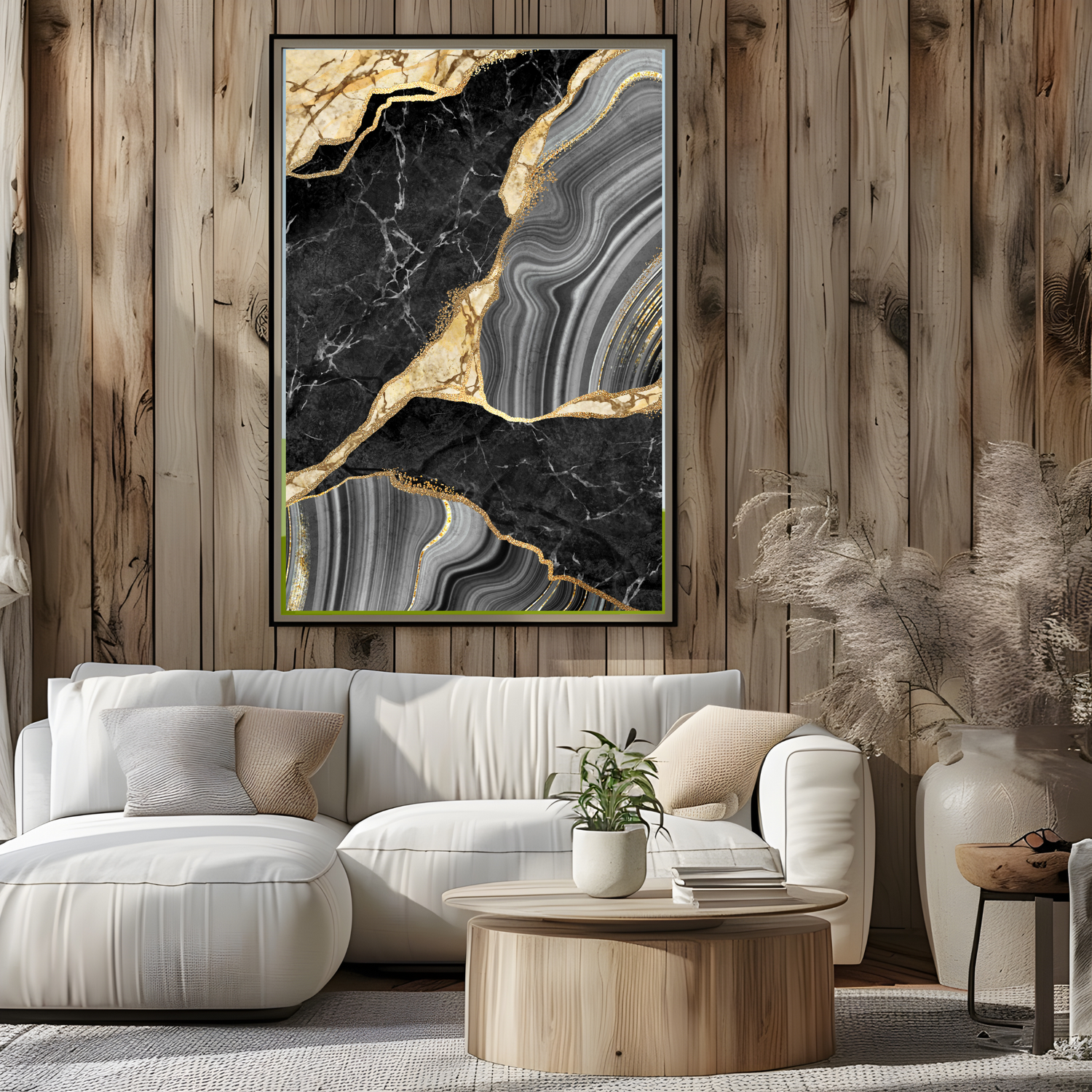 Black &amp; Gold Swirls 3