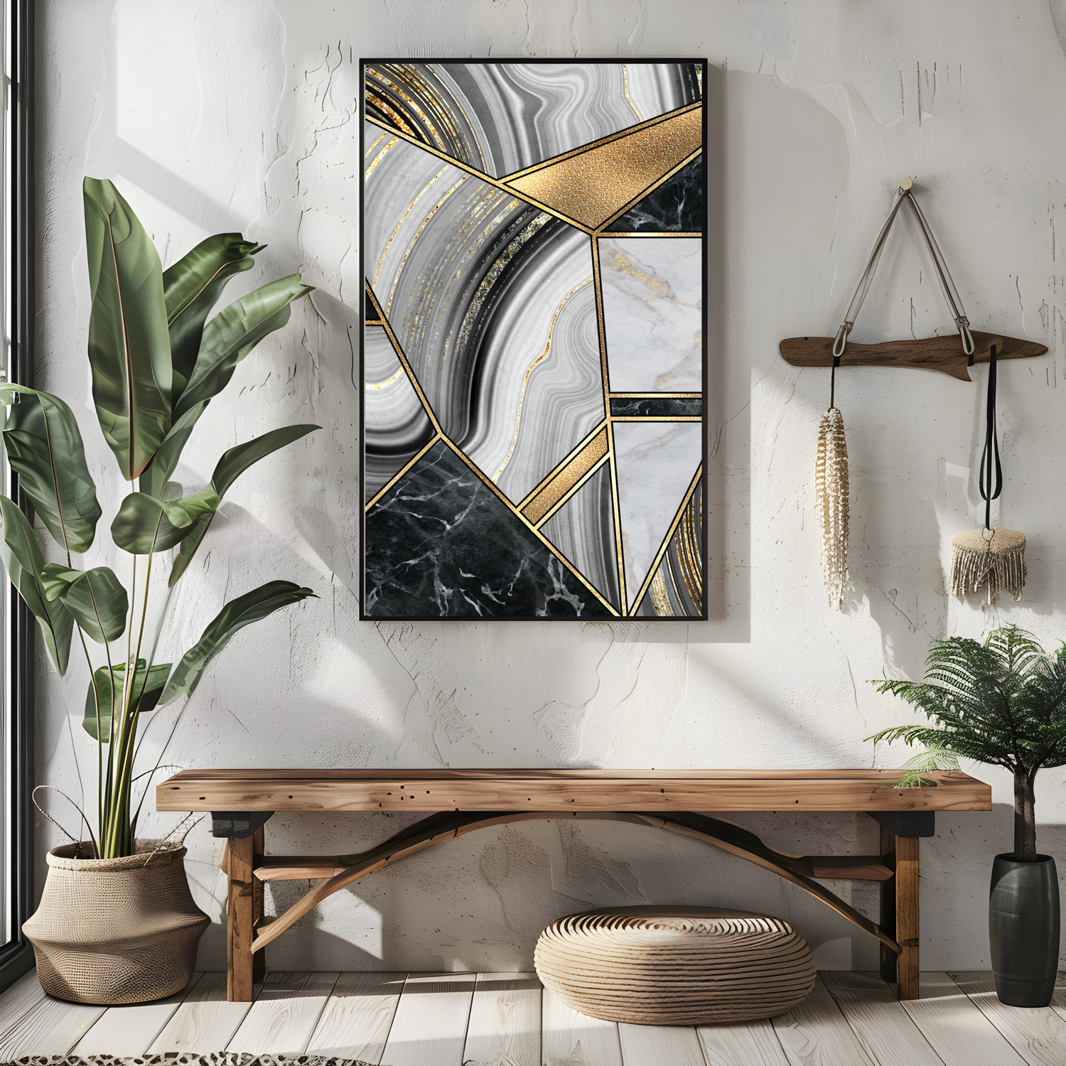 Black &amp; Gold Abstract