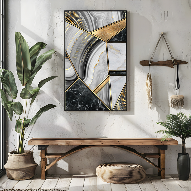 Black &amp; Gold Abstract