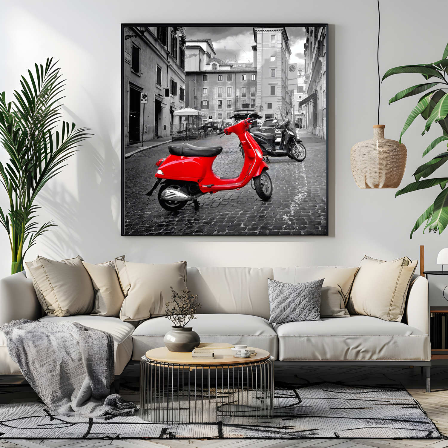 Classic Red Scooter UV Print