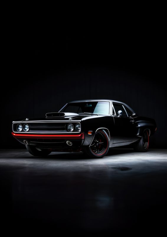 Dodge Muscle Car Challenger UV Print
